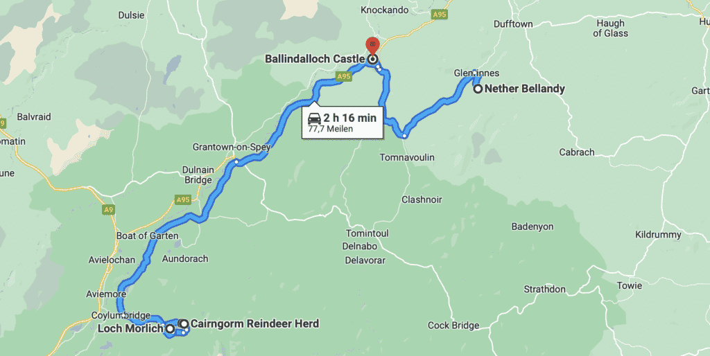 Tag 10:  Cairngorm Nationalpark & Reindeer Center  - cairngorm nationalpark route - 22