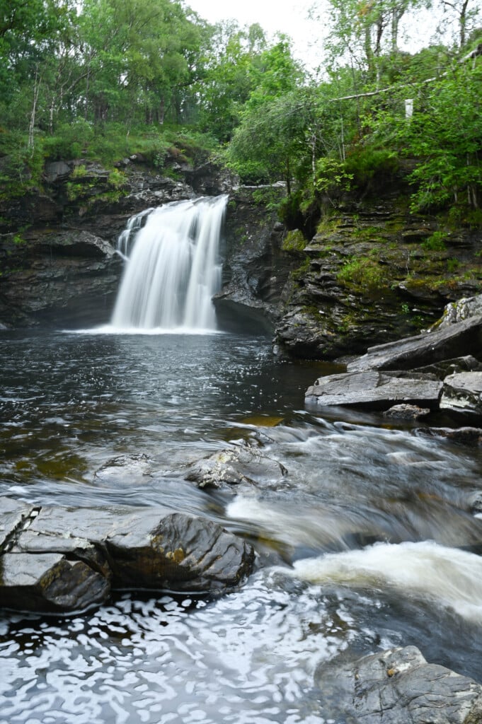 Falls of Falloch - unser erster großer Wasserfall auf der Route