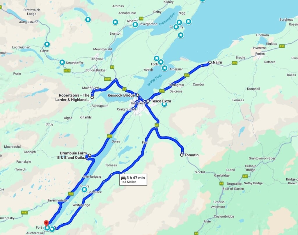 NC500 Tag 3 - Beauly, Nairn, Tomatin Distillery - schottland route nc500 3 - 14