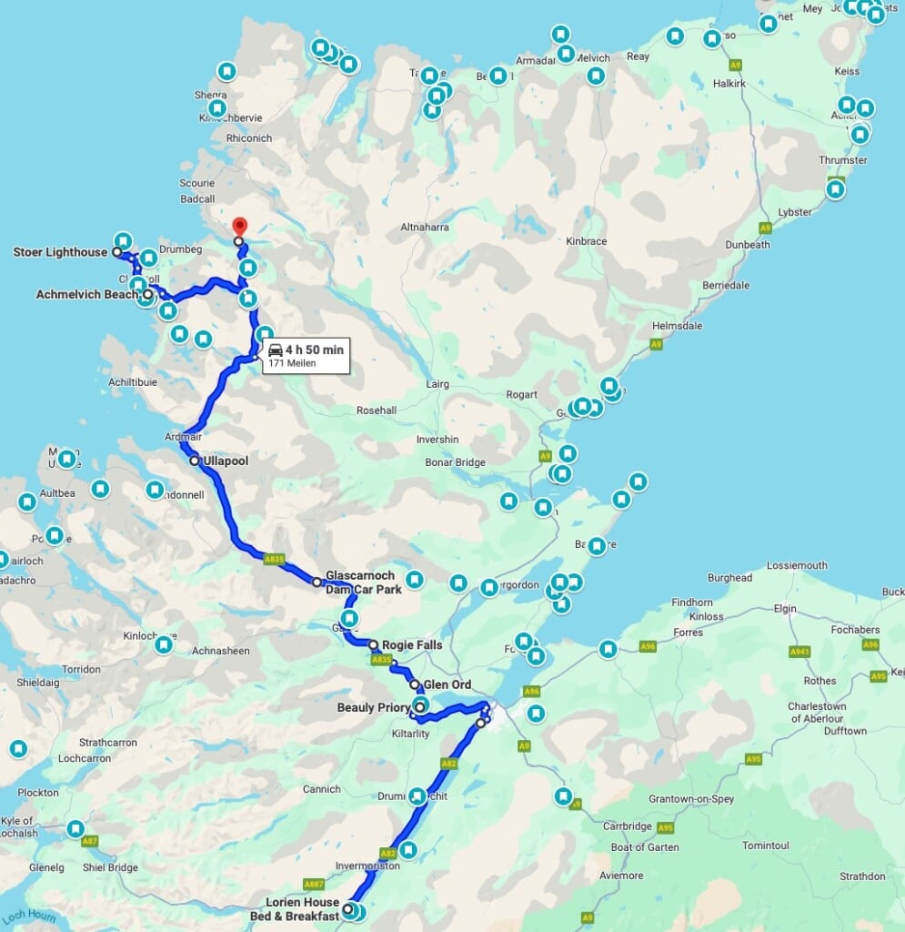 NC500 Tag 4 - Ullapool, Achmelvich Beach, Kylesku Bridge - schottland route nc500 4 - 20