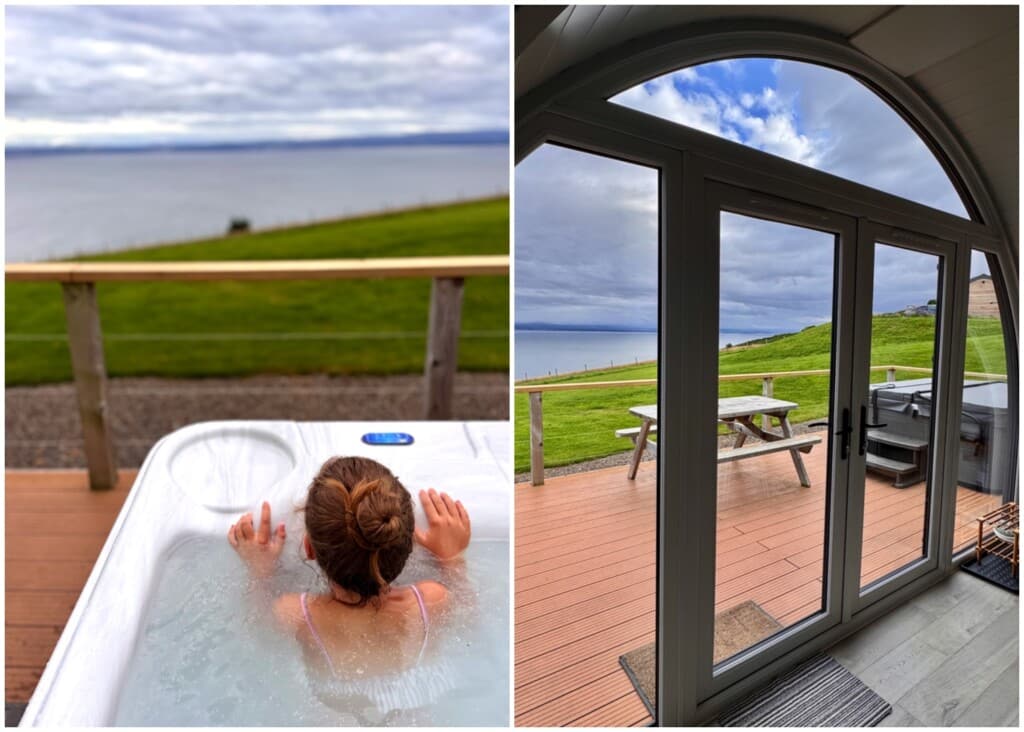 Unser Abend in einem Bild 💙 - Clifftop Cabins NC500