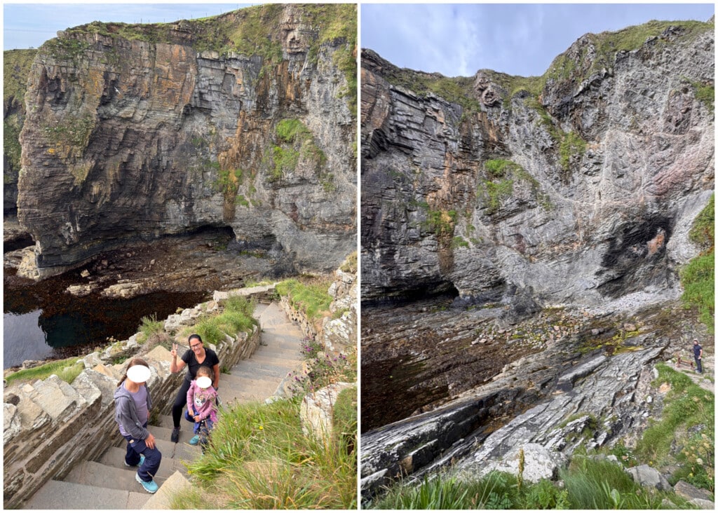 Elephant Cliff direkt bei den Whaligoe Steps